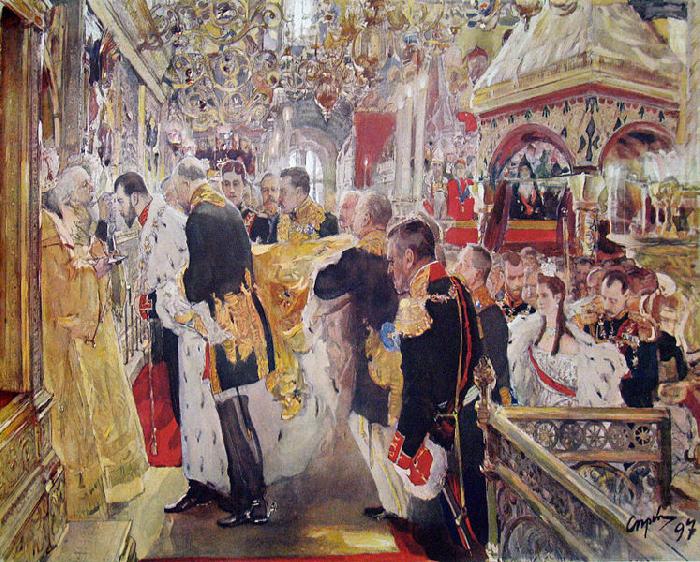 Coronation of Tsar Nicholas II of Russia, Valentin Serov